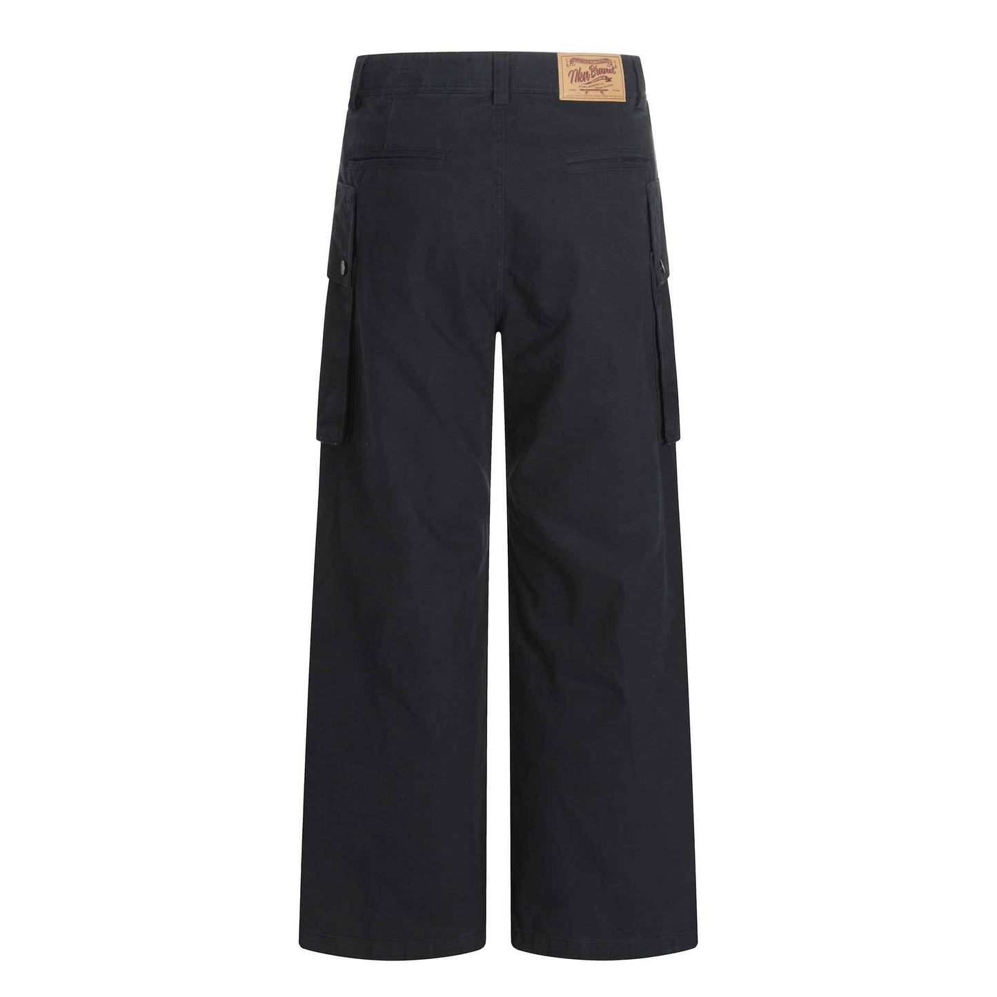 Versatile Loose-Fit Casual Solid Straight-Leg Cargo Pants