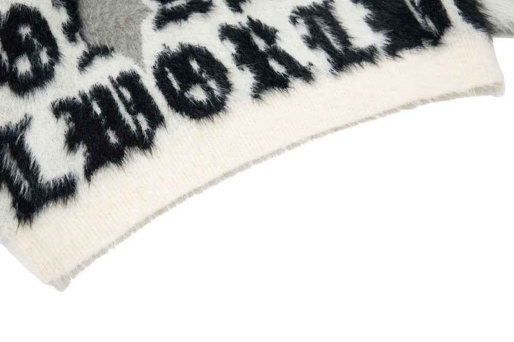 Y2K Gothic Embroidered Long Sleeve Knit Sweater