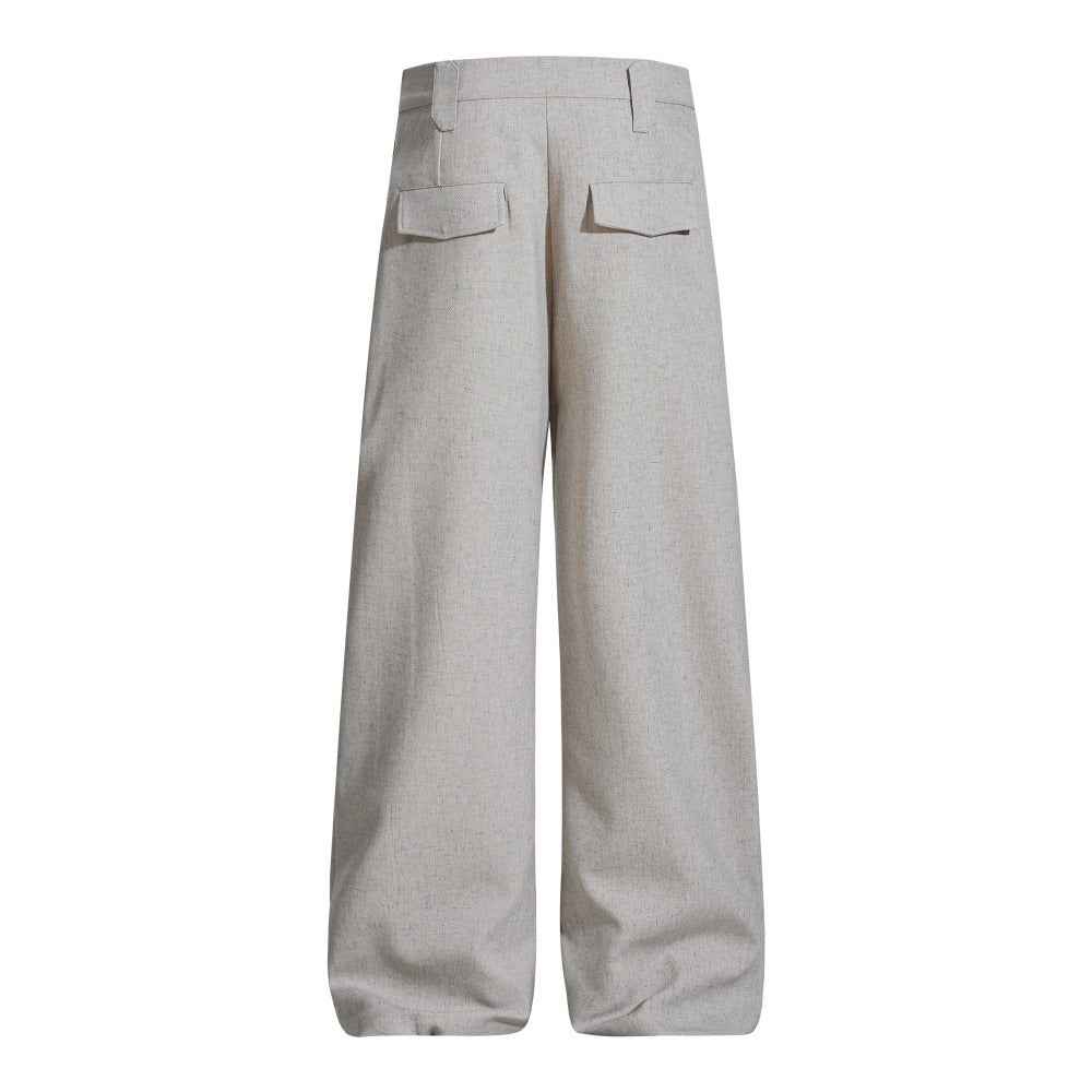 Relaxed European Style Street Vibe Wide Leg Pants