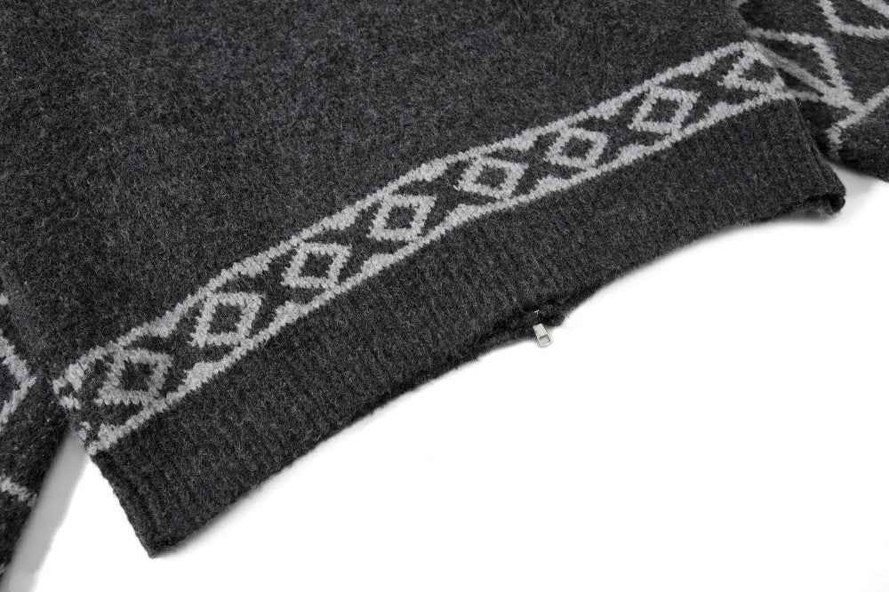 Classic Flattering Oversized Knit Hooded Sweatshirt