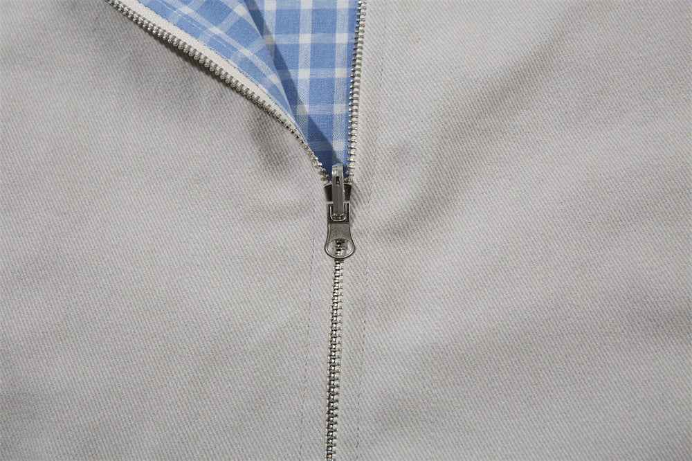 Versatile Y2K Stylish Plaid Collar Casual Jacket