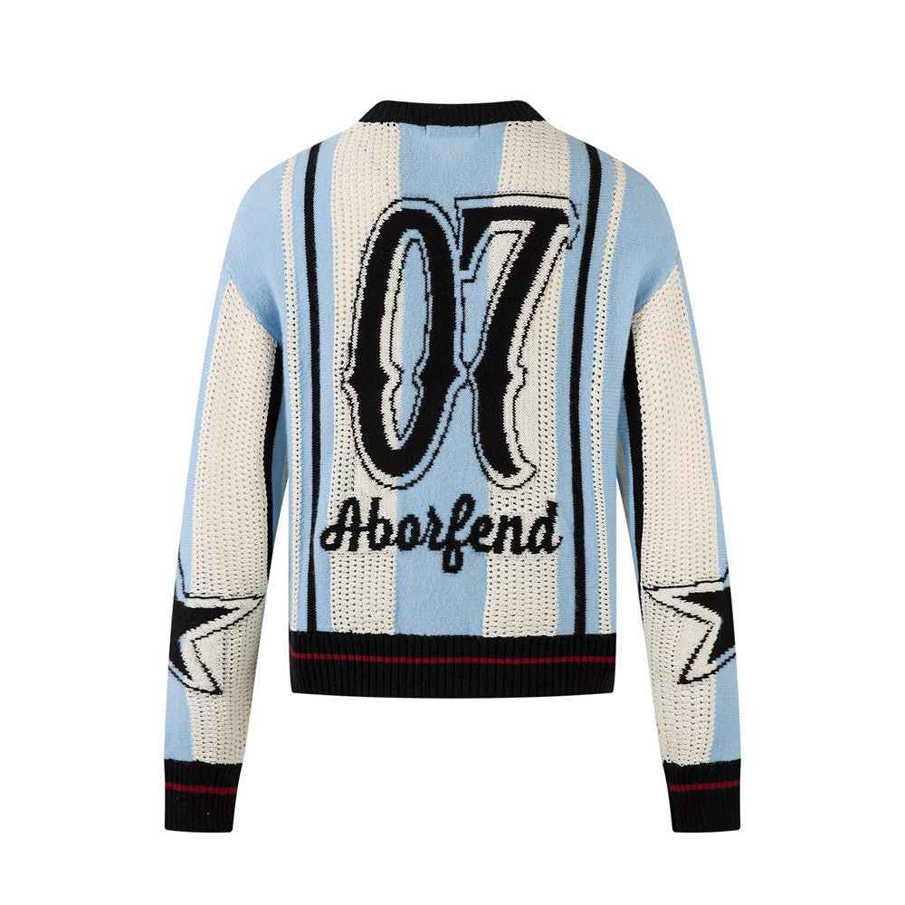 Y2K Stylish Loose Knit Casual Sport Sweater