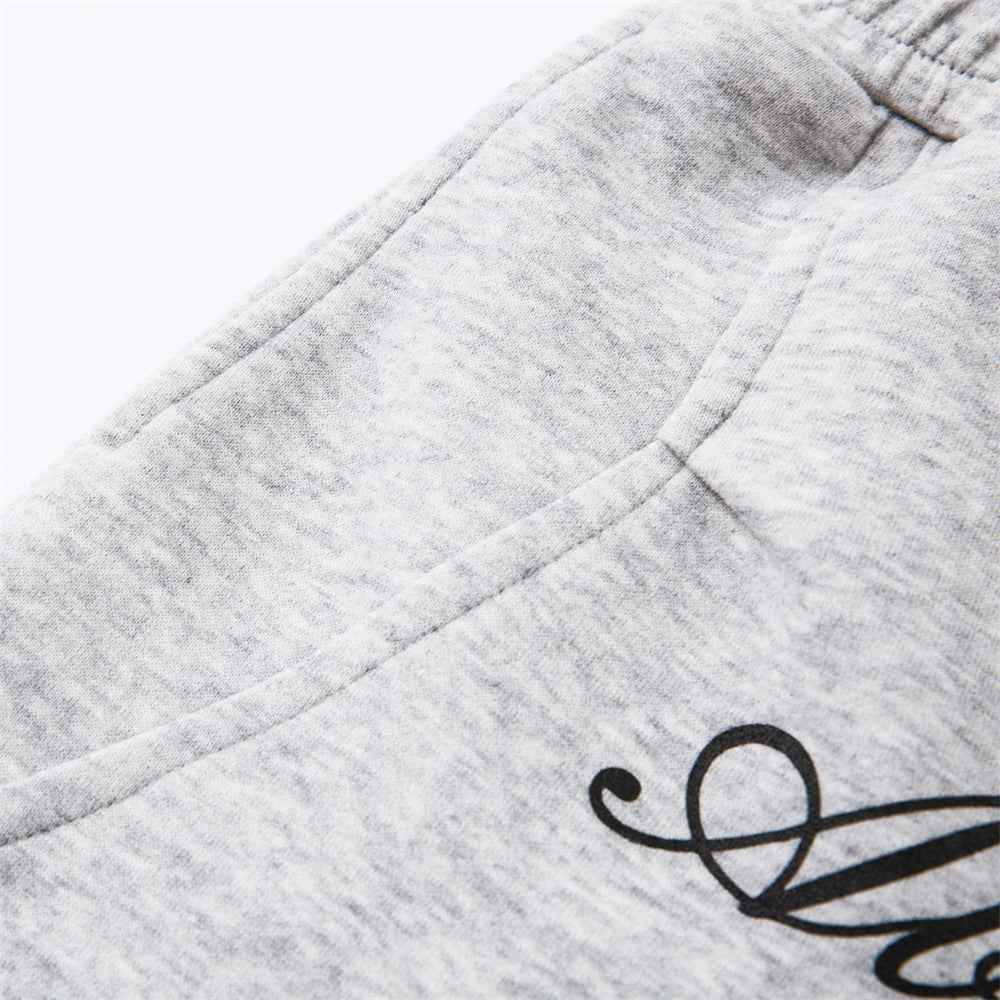 Trendy Loose Fit Letter Print Wide Leg Jogger