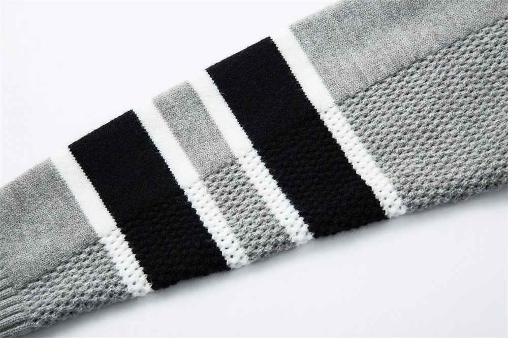 Y2K Cozy Versatile V-Neck Knit Sport Sweater