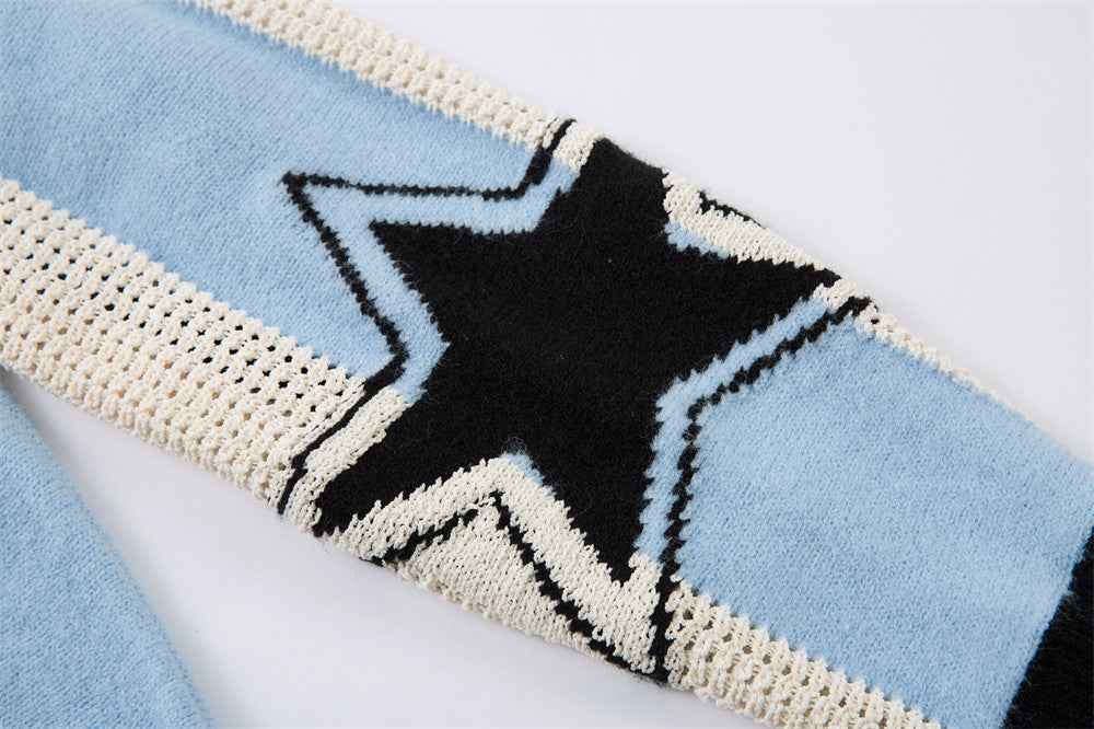 Y2K Stylish Loose Knit Casual Sport Sweater