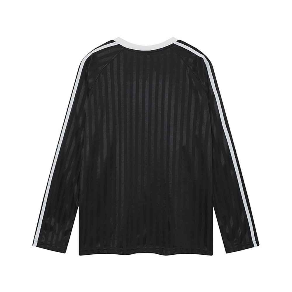 Y2K Butterfly Print V-Neck Long Sleeve T-Shirt