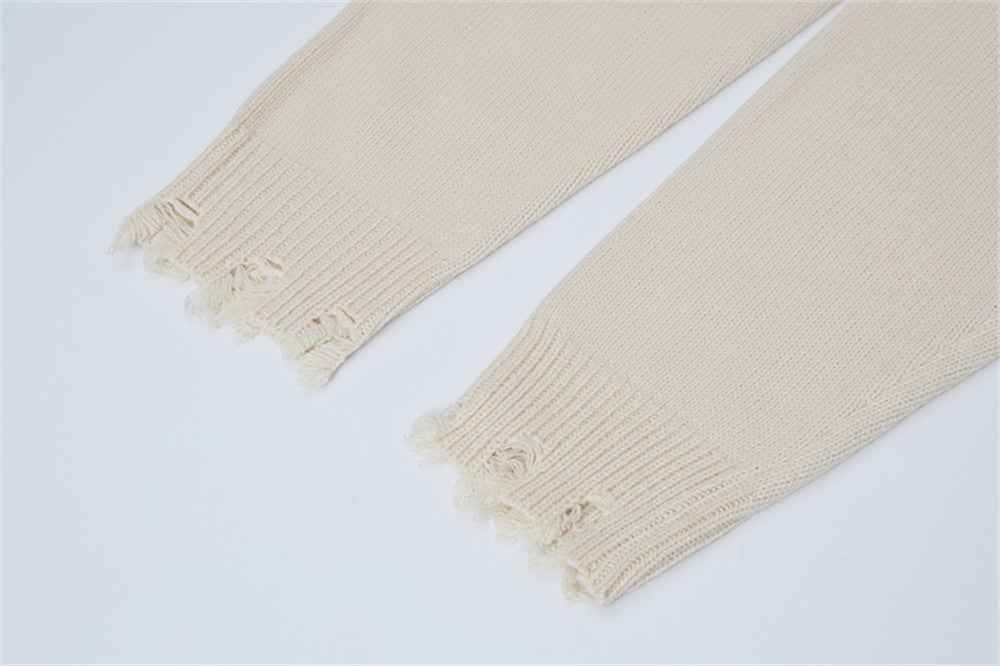 Durable Stylish Oversized Crewneck Knitwear Sweater