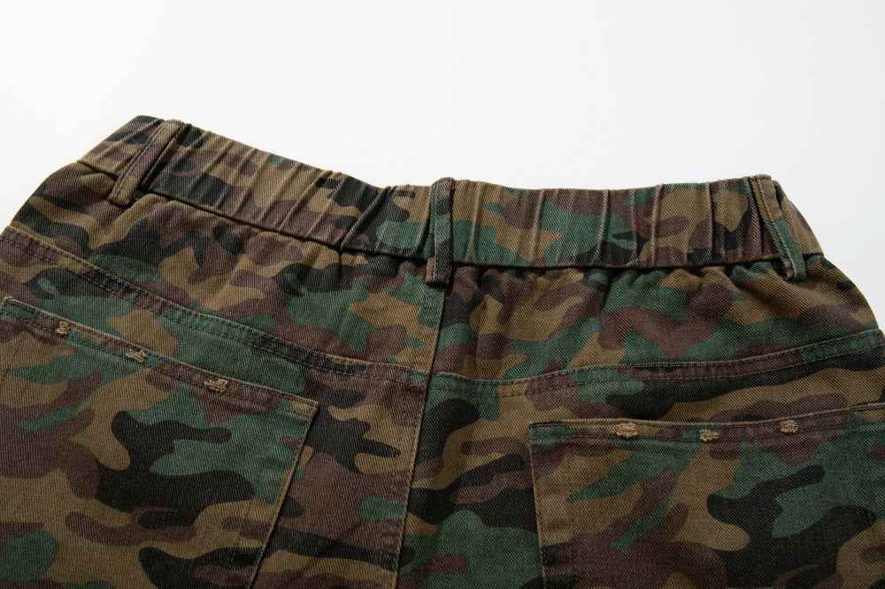 Rugged Loose Camouflage Style Outdoor Mountain Jeans
