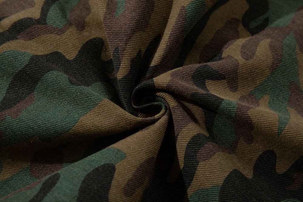Rugged Loose Camouflage Style Outdoor Mountain Jeans