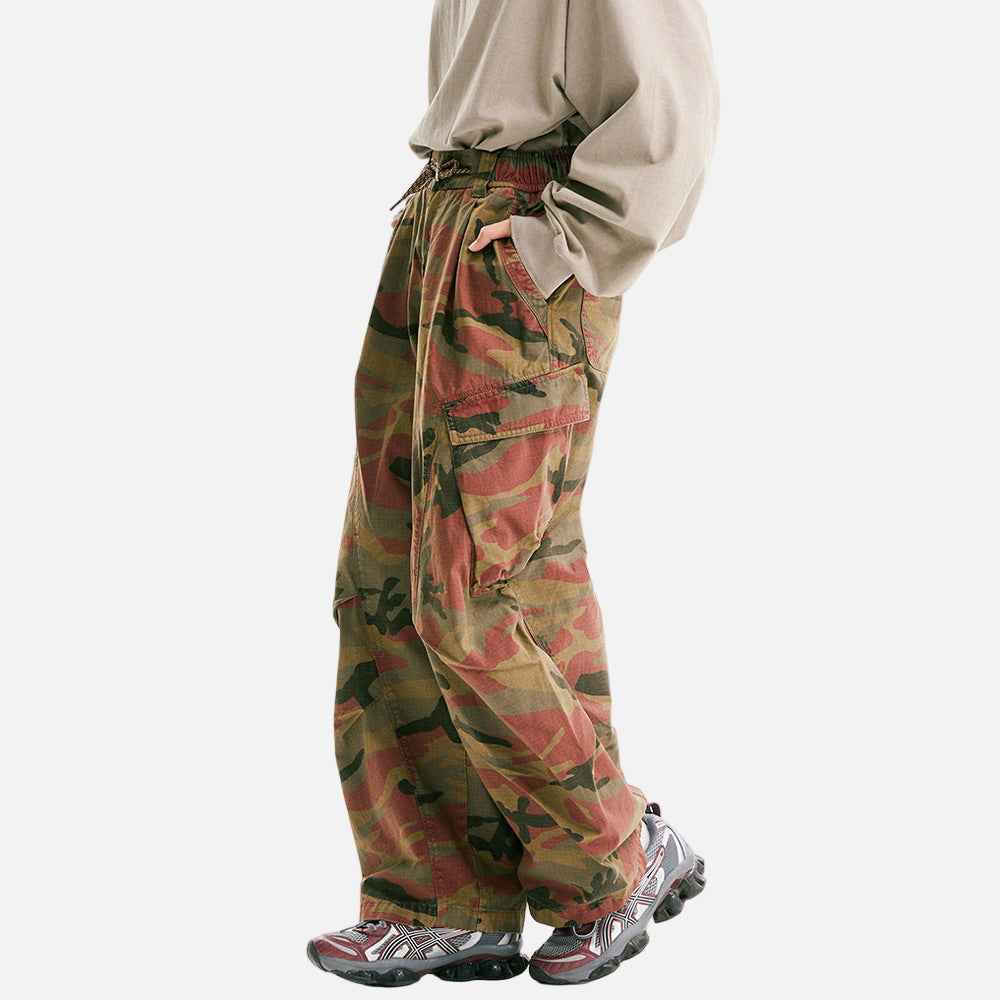 Elevated Hip Hop Tie-Dye Camo Cargo Pant