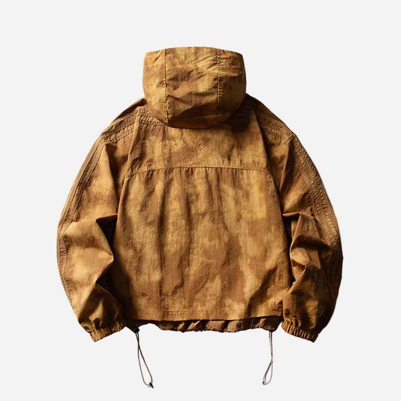 Y2K Mountain Vibe Hooded Outdoor Windbreaker Jacket