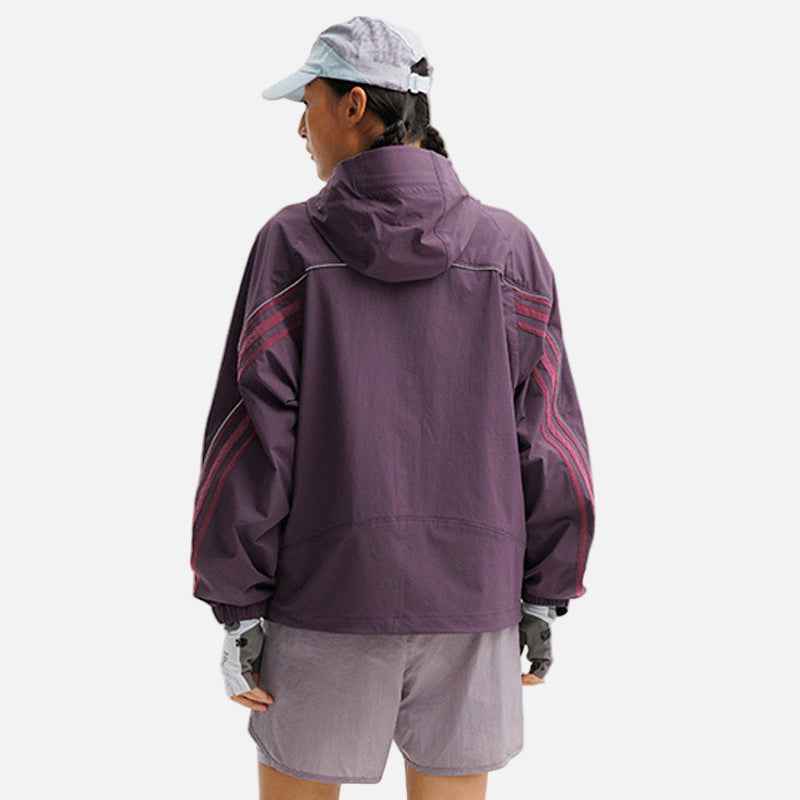 Y2K Fashionable Waterproof Hooded Windbreaker Jacket