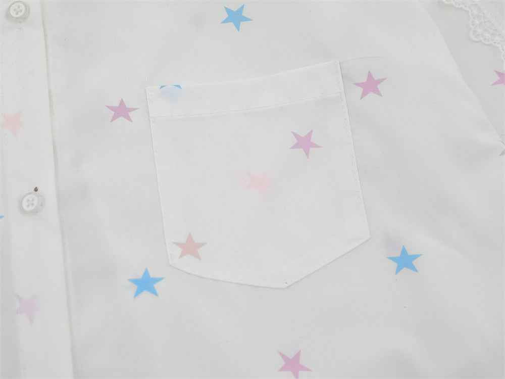 Y2K Spring Starry Sky Long Sleeve Casual Shirt