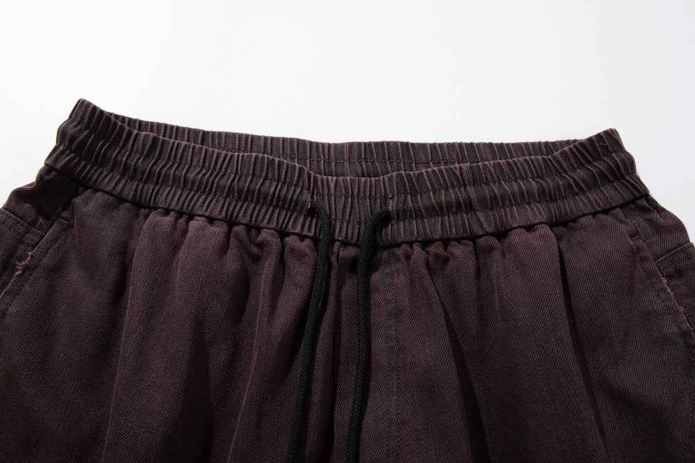 Streetwear Distressed Wide Leg Workwear Cargo Pants