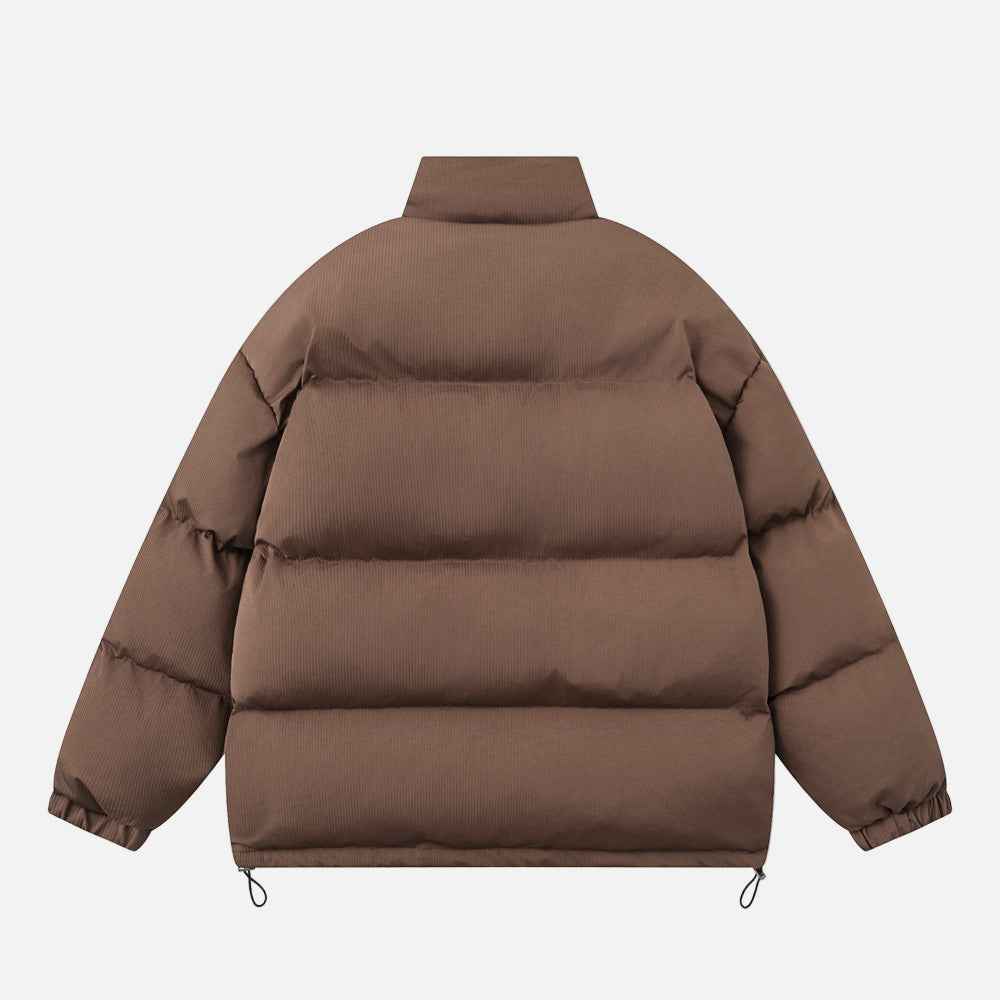 Fashionable Thick Warm Casual High Neck Puffer Jacket