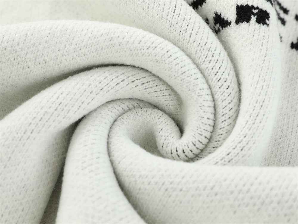 Essential Hip Hop Color Block Knitted Sports Sweater