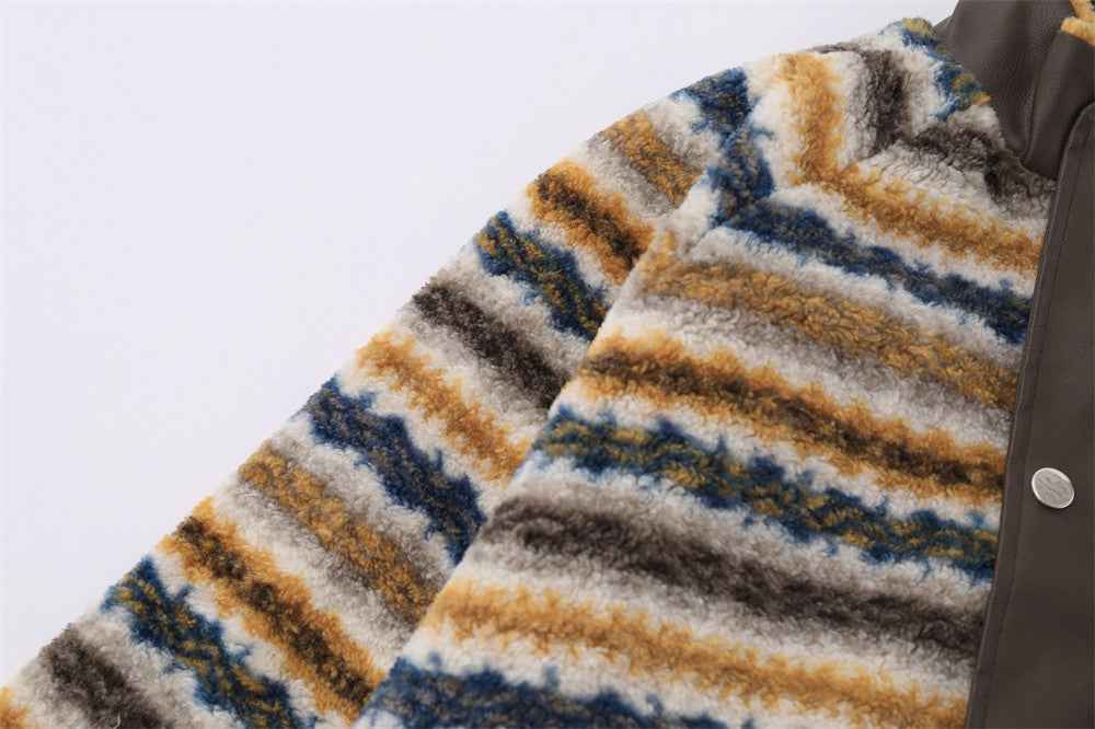 Cozy Flattering High Neck Fleece Furry Jacket