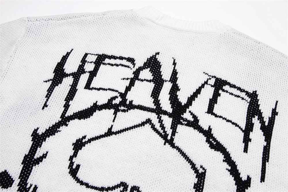Cozy Oversized Letter Embroidered Sweater