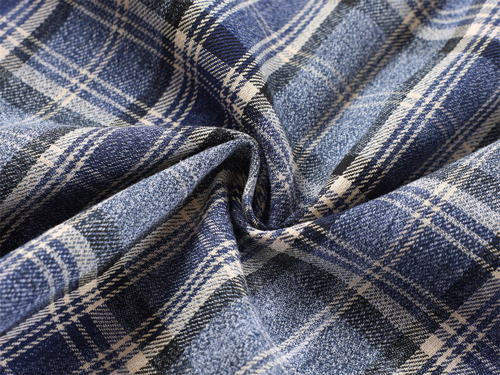 Premium Plush Plaid Long Sleeve Casual Shirt - Luxuryurbanwear