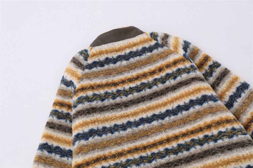 Cozy Flattering High Neck Fleece Furry Jacket