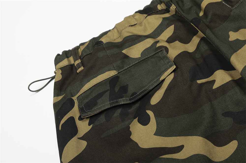 Streetwear Vibrant Camo Loose Wide Leg Pants