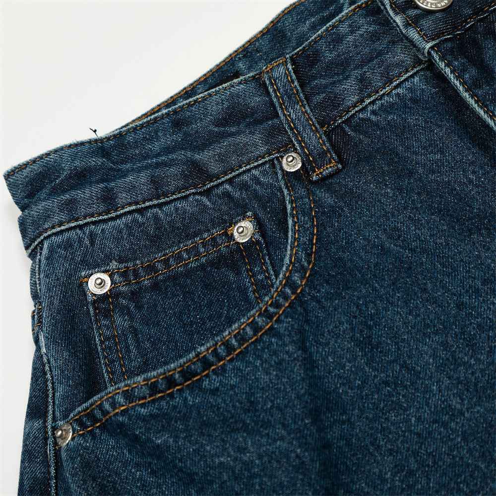 Breathable Streetwear Wide Leg High Waist Jeans