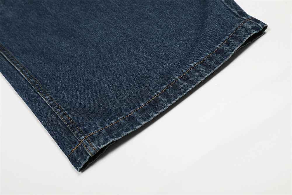 Breathable Streetwear Wide Leg High Waist Jeans