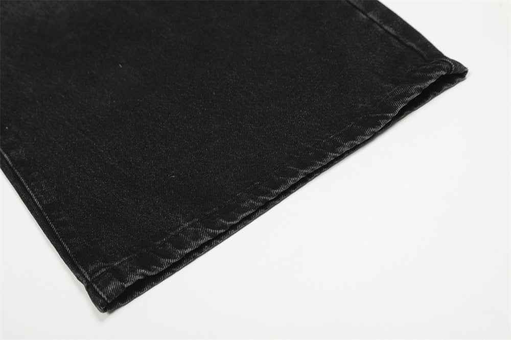 Gothic Trendy Distressed Punk Loose Wide Leg Jeans