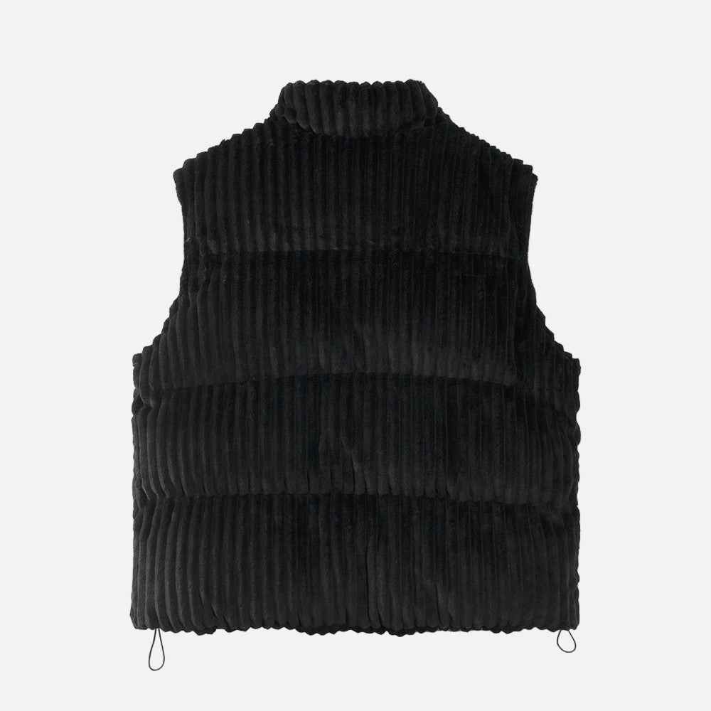 Winter Warm Loose Corduroy High Neck Vest