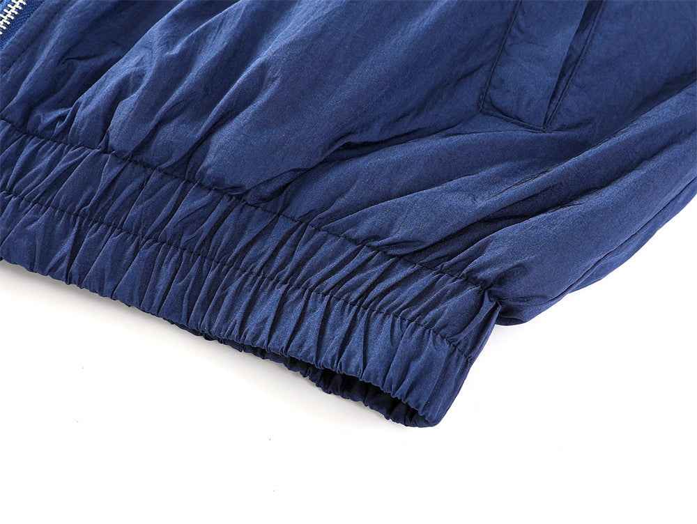 Cozy Warm Loose Fit High Neck Windbreaker Jacket