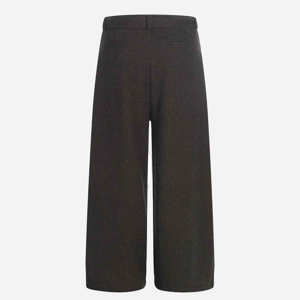 European Style Loose Casual Solid Color Pants
