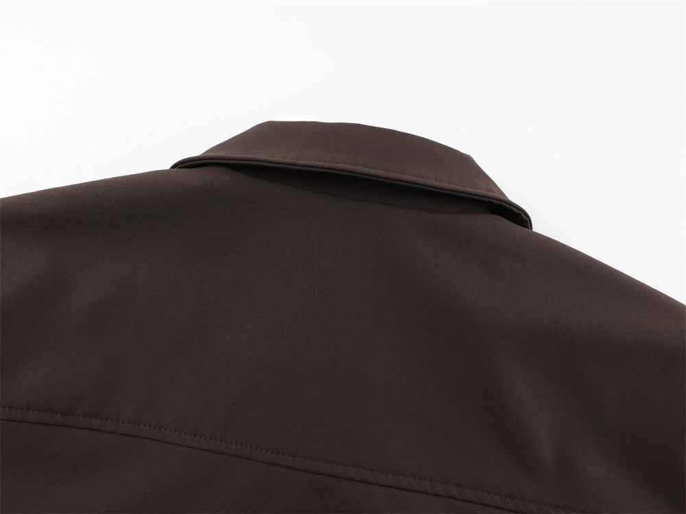 Stylish Retro Stand Collar Pilot Casual Jacket