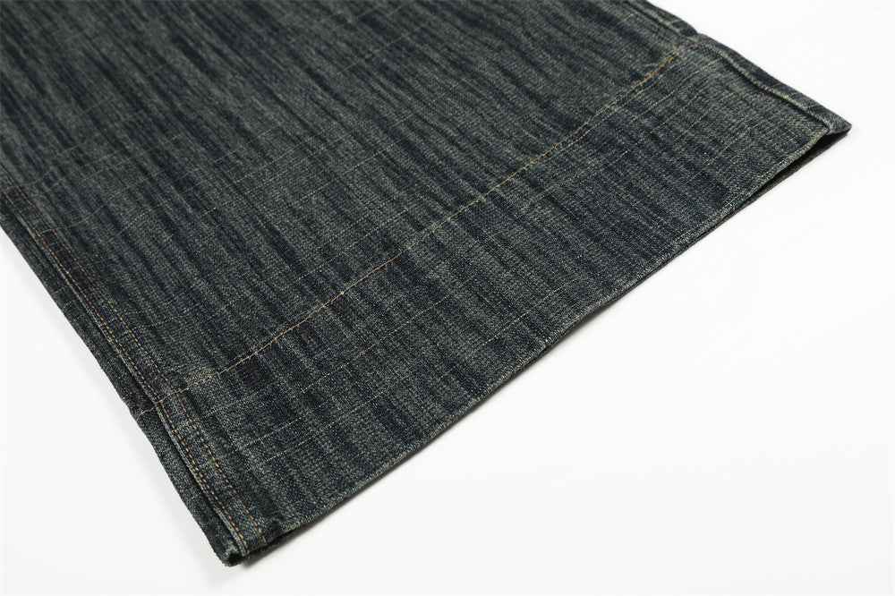 Flattering Streetwear Nostalgic Denim Straight Leg Jeans