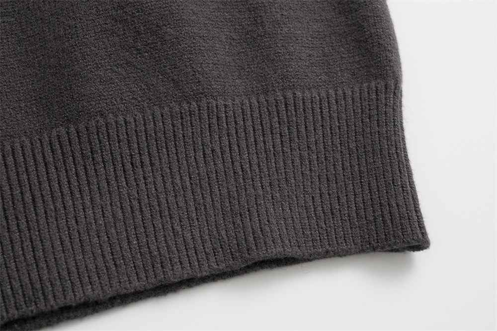 Stylish Chic High Collar Knit Casual Sweater