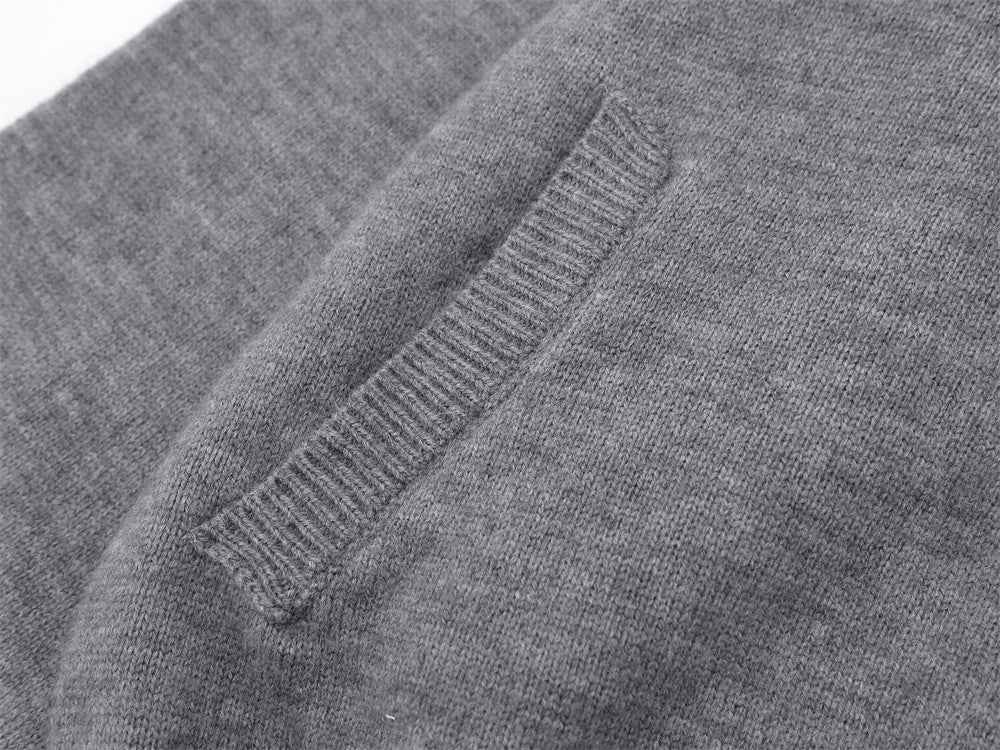 Retro Cozy Knit Hooded Sweatshirt & Short