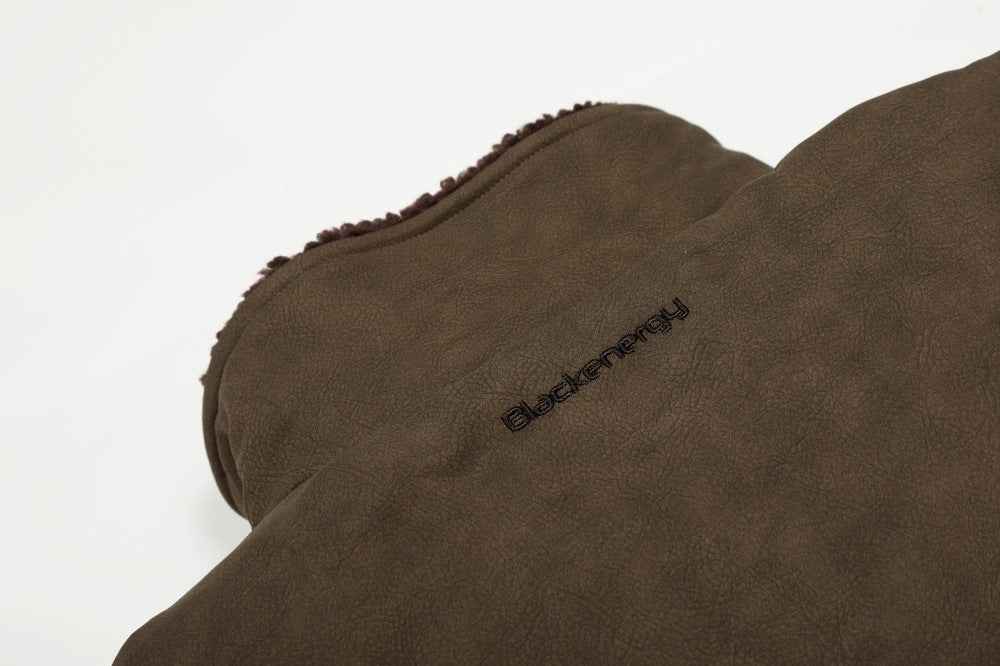Vintage Patchwork Punk Faux Furr Leather Jacket