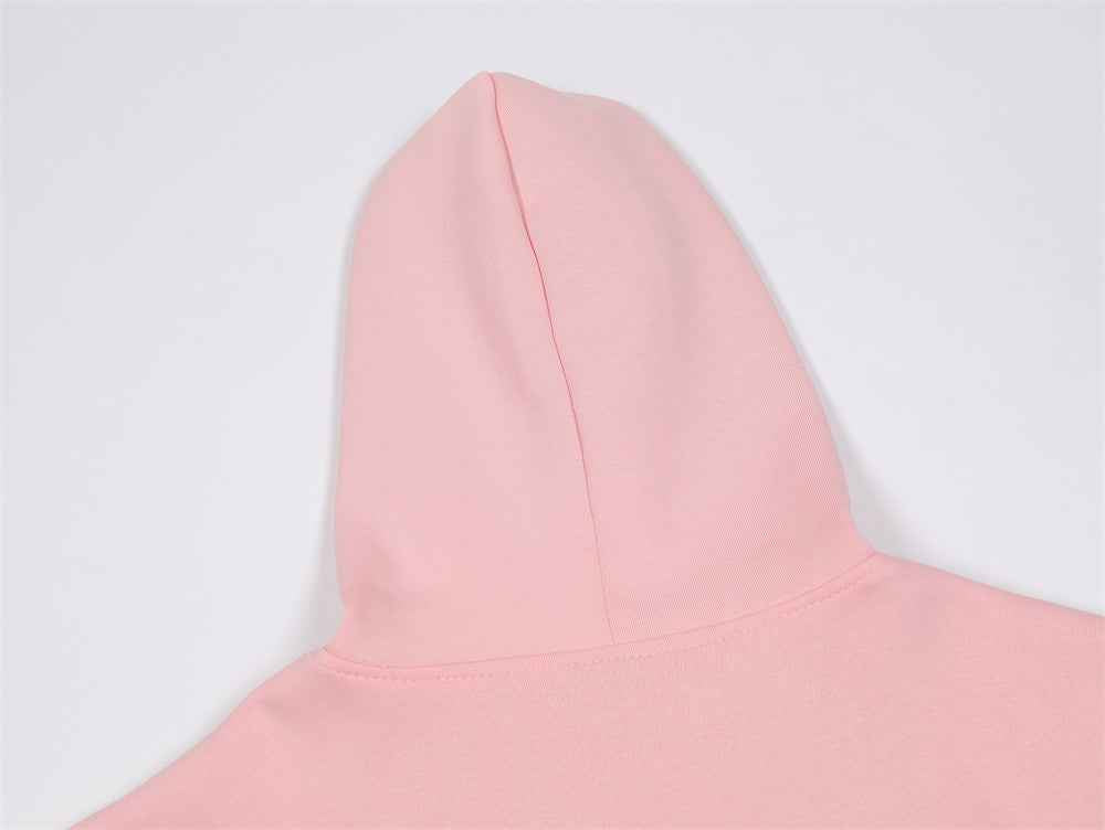 Stylish American Vibe Loose Zip-Up Hooded Sweatshirt