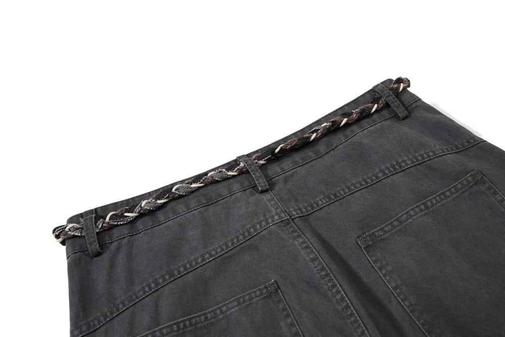 Y2K Wasteland Style Wide Leg Cargo Pants