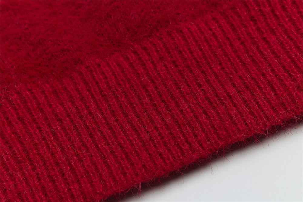 Fashionable European With Shawl Scarf Sweater