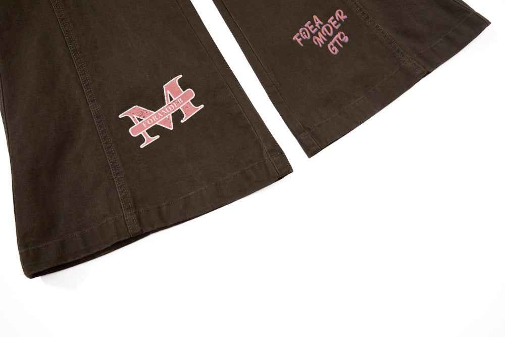 Trendy Niche Loose Flared Cargo Jeans