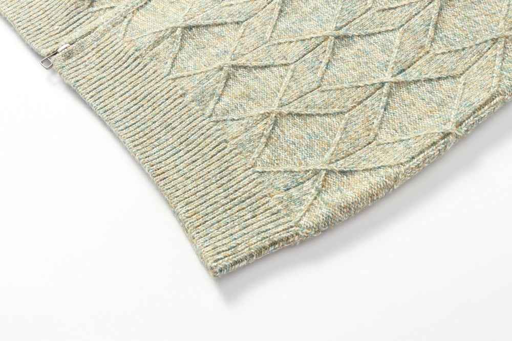 Luxury Diamond Jacquard Lapel knitted Cardigan