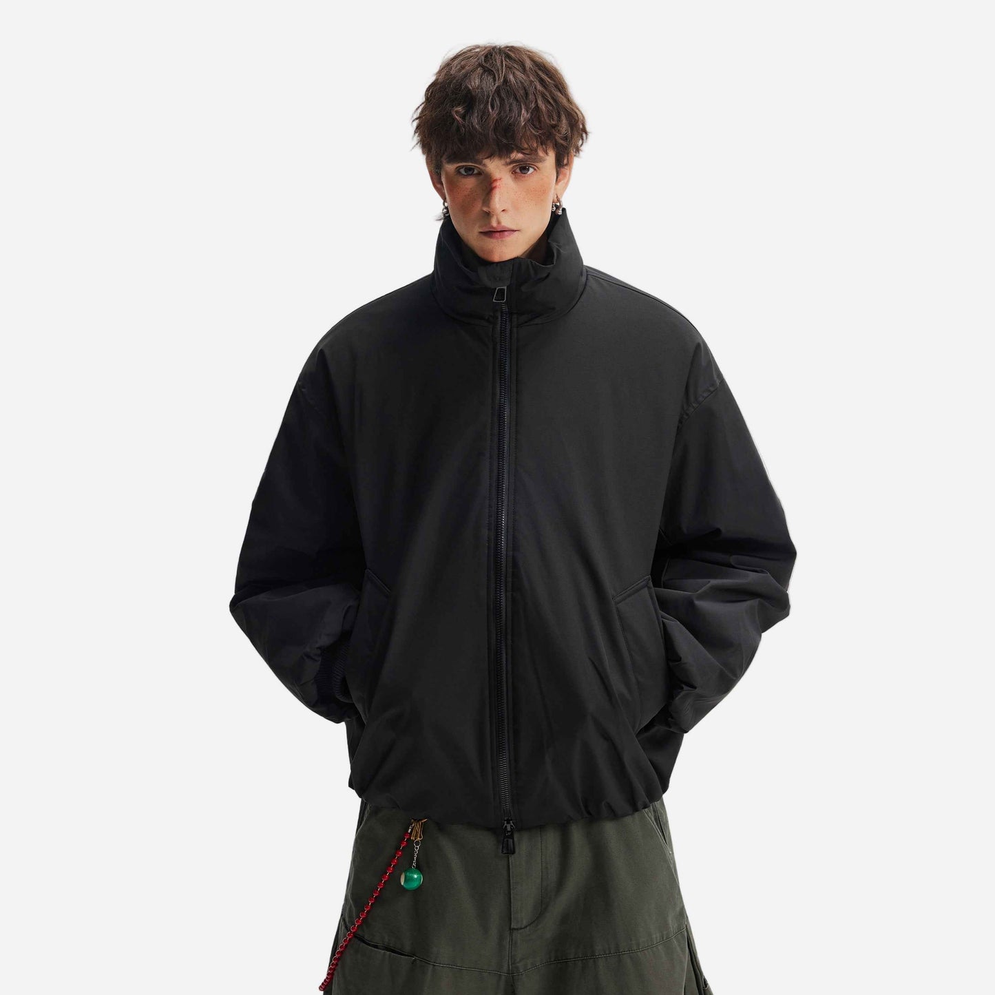 Stylish Cleanfit Warm Double Zipper Cotton Jacket