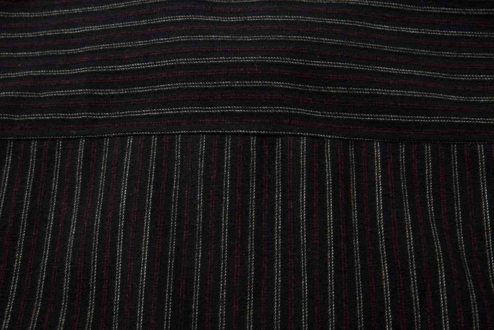 Crocodile Pattern Punk Style Stripe Leather Jacket
