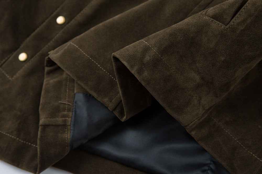 Deconstructed Split Design Solid Color Lapel Jacket