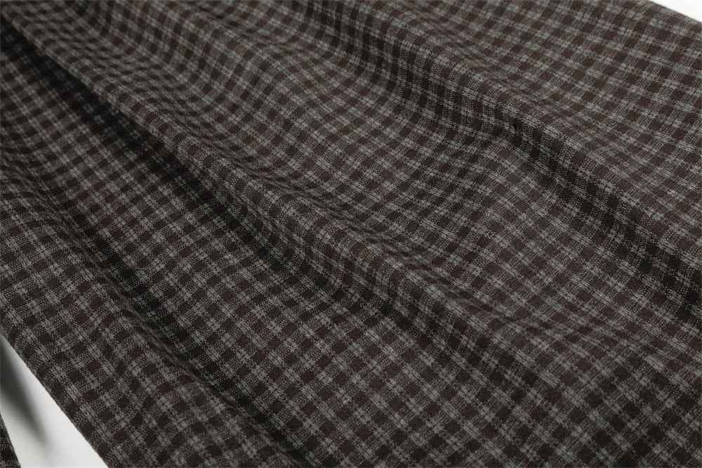 Trendy Old Money Style Plaid Wide Leg Pants