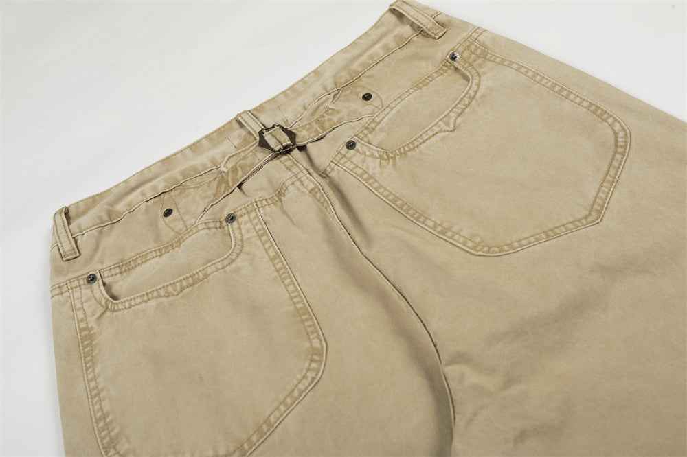 Vintage Washable Punk Old Denim Jeans