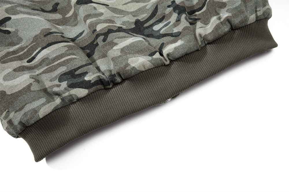 Warm Camouflage Fur Hooded Padded Jacket