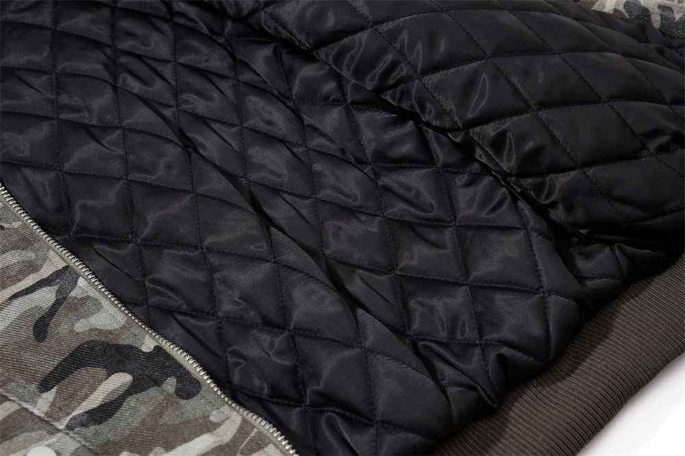 Warm Camouflage Fur Hooded Padded Jacket