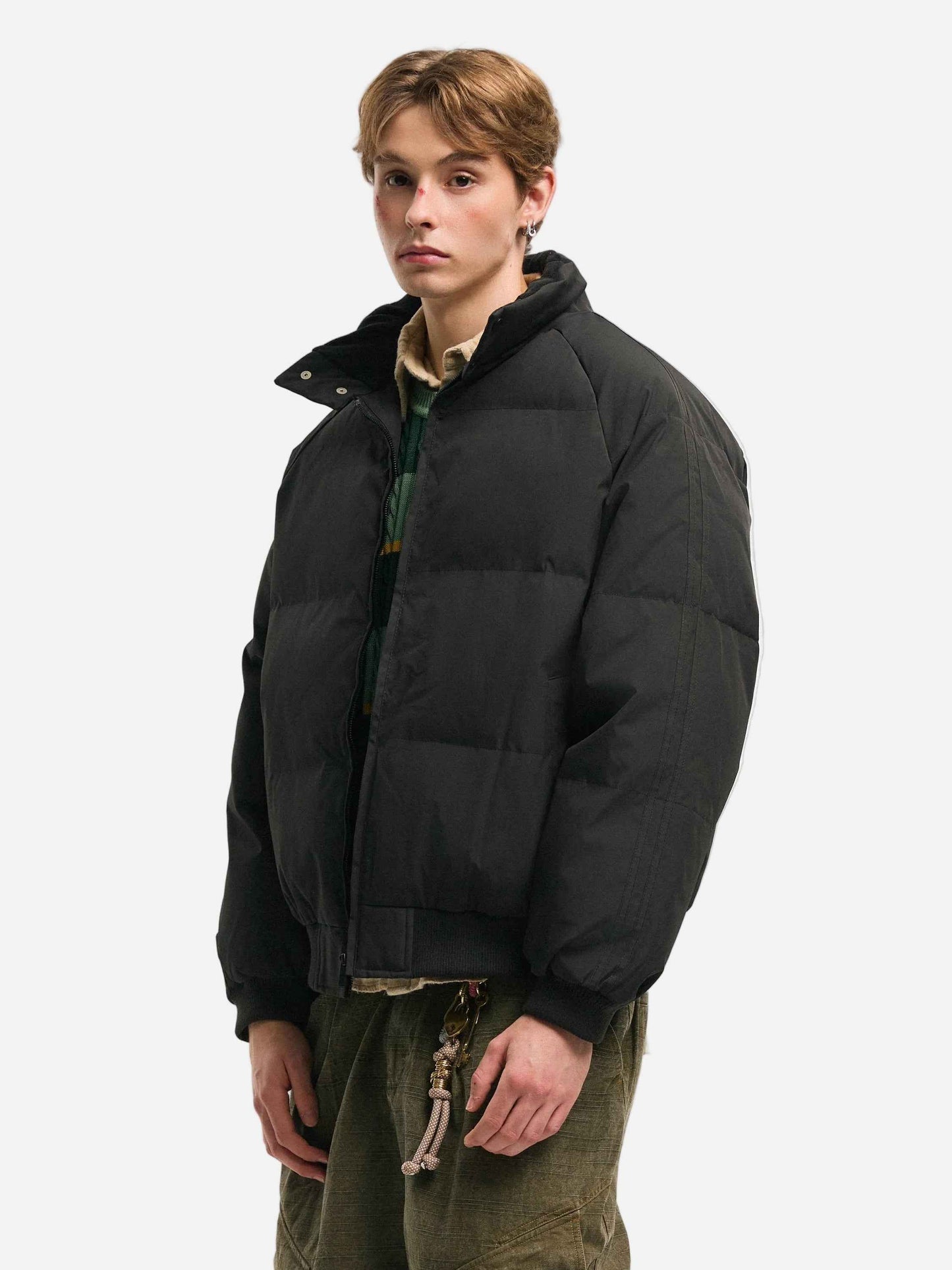Cozy Hip Hop Stand Collar Puffer Jacket