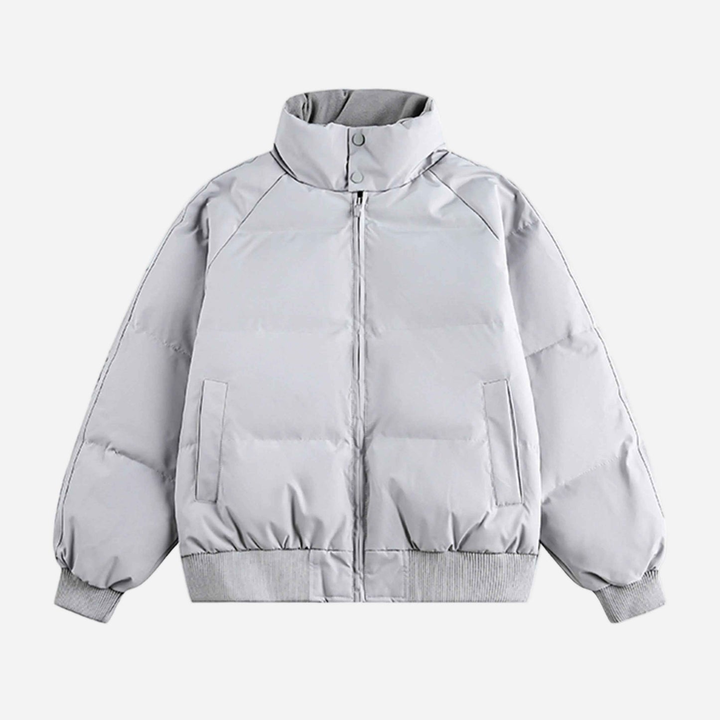 Cozy Hip Hop Stand Collar Puffer Jacket
